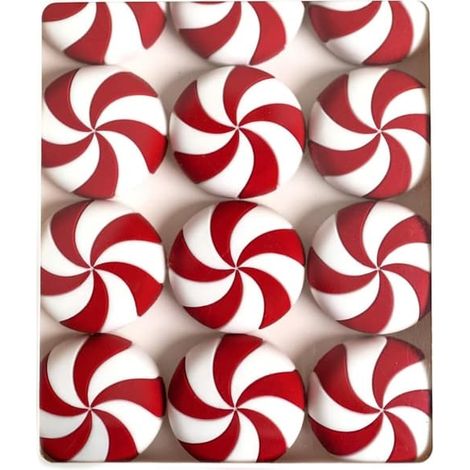 Cache-poches décoratifs - Menthe rouge - Lot de 12 - Décoration pour robinetterie, fêtes - hiver - Noël, cuisine - salle de bain - coiffeuse - maison (1/5)