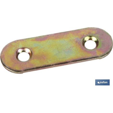 Plaque d'union pour panneaux Fabriquée en acier zingué Accessoire de fixation