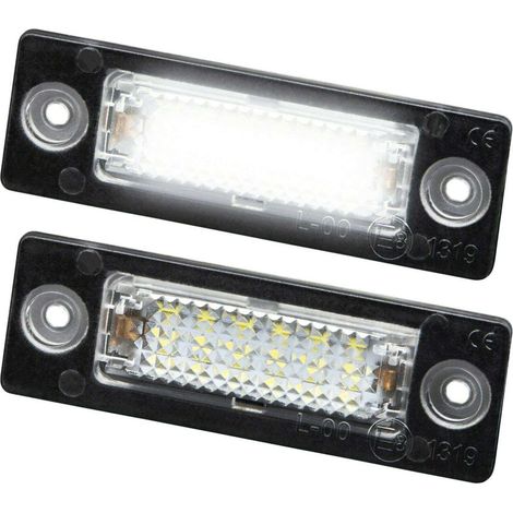 KIT LUCI TARGA A LED COMPATIBILE CON VW Caddy Golf Plus Jetta Touran, VETRO TRASPARENTE (1/3)