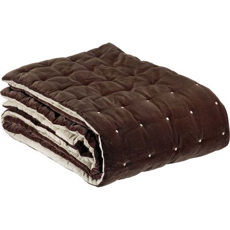 Percorso letto Elise in cotone marrone - Vivaraise