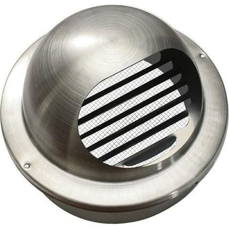 Lüftungsgitter aus Edelstahl – Integriertes Insektenschutzgitter – Ideal für Dunstabzugshauben, Lüftungsöffnungen und Abluftkanäle – 70 mm (1/5)