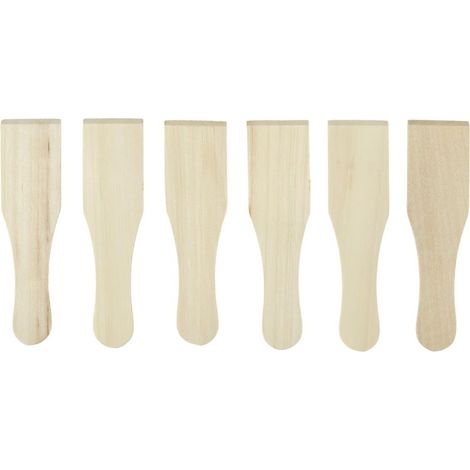 Pack de 6 spatules à raclette en bois (1/3)