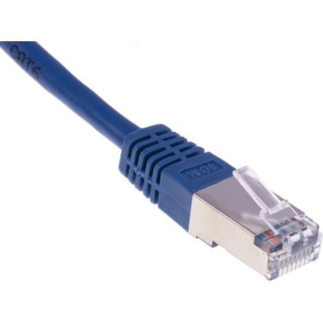 Câble cat 6 Avec connecteur / , S/FTP, gaine PVC Bleu, 10m ( Prix pour 1 )