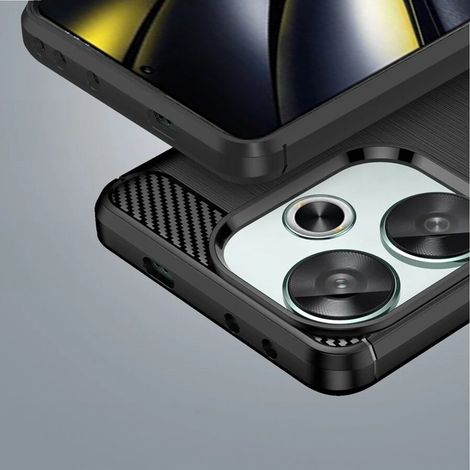 Schutzhülle für Xiaomi Poco F6, Carbon, Schwarz (1/4)