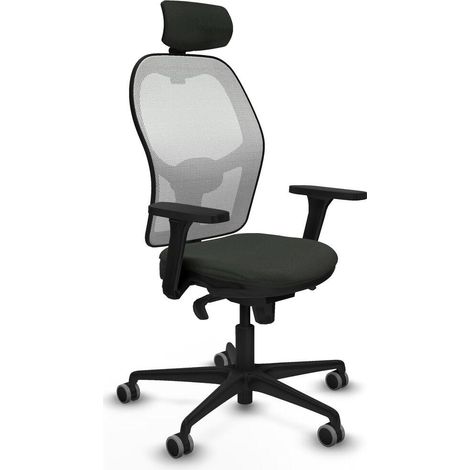 Piqueras y Crespo 3D036G2 Sedia da Ufficio Ergonomica Nera