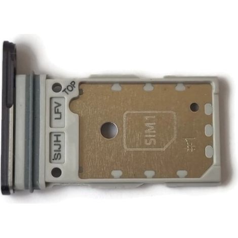 Kartenfach/SIM-Halterung für Samsung Galaxy S22 Ultra SM-S908, schwarz (1/3)