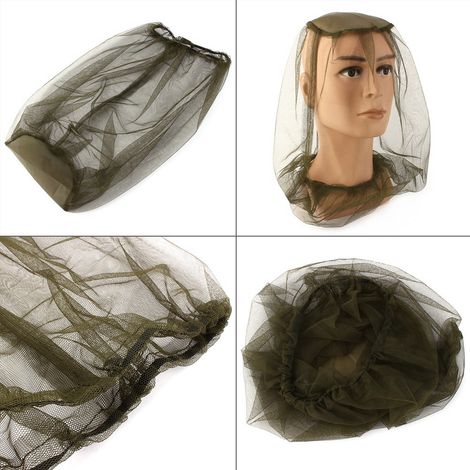 Moustiquaire de protection pour le visage, idéale pour le camping et la pêche en extérieur. (1/5)