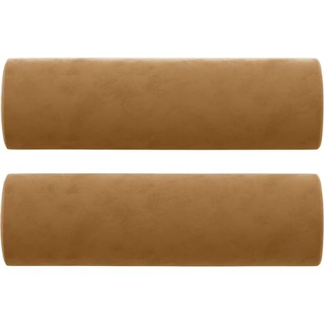 Maison Exclusive - Cojines decorativos 2 uds terciopelo marrón 15 (1/5)