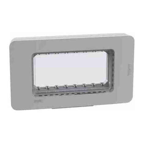 BTI28604G Placca IP55 4 moduli - grigio