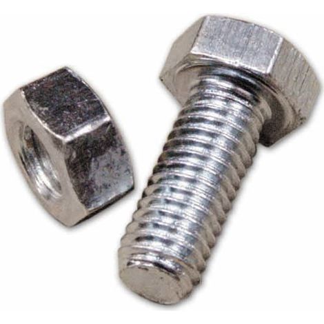 Bulloni Zincati Classe 4.8 Te con Dado 8x15 mm per Scaffali conf. 100 pz