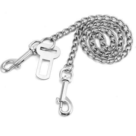 Ceinture de sécurité pour chien en acier inoxydable 304, 80 cm (1/5)