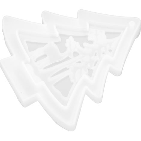 Moule en silicone pour résine, durable, souple et résistante à la déchirure, idéal pour la création de décorations artisanales (sapin de Noël, élan).