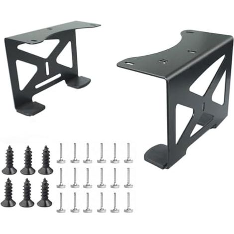 Support de rangement en métal pour console PS5, encombrant d'espace, en acier au carbone résistant avec protection en silicone et flux d'air optimisé pour les ordinateurs de bureau (1/5)