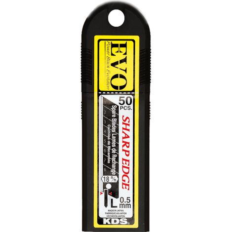 18mm KDS LB-50B EVO Segmentierte Klingen (50x Schwarze Klinge) (1/4)