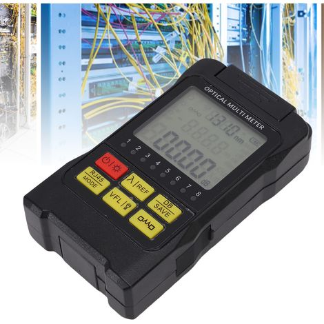 Mini wattmètre optique noir, wattmètre optique haute précision 8501650 nm, instrument de test sans laser. (1/5)