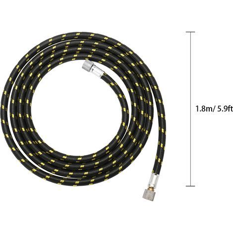 Tuyau D'aérographe, Tuyau D'air D'aérographe, Tuyau de Compresseur D'air, Ensemble D'accessoires D'aérographe avec Tuyau D'aérographe de 1/8 et Kit D'accessoires D'aérographe de (1/5)