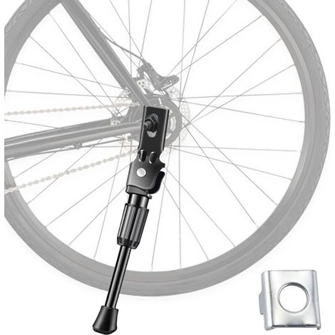 Béquille pour vélo enfant - Support unilatéral - Alliage d'aluminium - Réglable - Pour vélos de route et petits vélos - 30 cm (1/5)