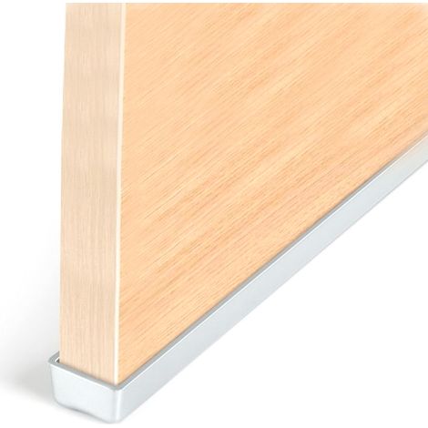 Profilé de protection latéral 620x19 mm – Thermoplastique aspect chrome – Pour finition de meubles – À couper sur mesure – Mengual (1/3)