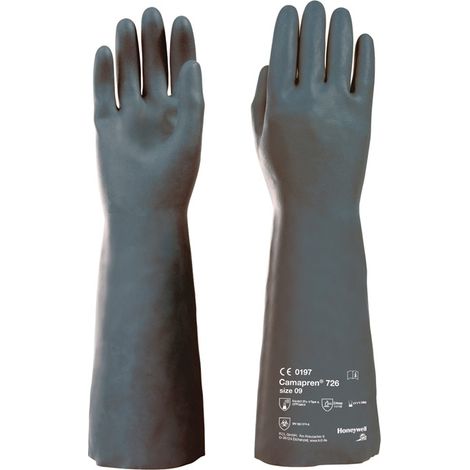 Chemiehandschuh Camapren 726 Gr.10 schwarz EN388/EN374-1 PSA III HONEYWELL