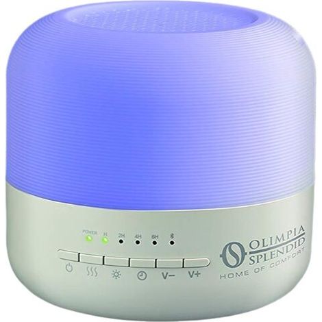 Olimpia Splendid 99408 Astomi Sound Diffusore di Aromi Ultrasuoni Umidificatore 400 ml Speaker Bluetooth Cromoterapia colore Bianco (1/5)