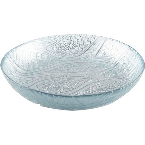 Saladier en Verre en Forme de Poisson Bleu Clair pour Table et Cuisine 25,2 cm - PANGIVO (1/4)