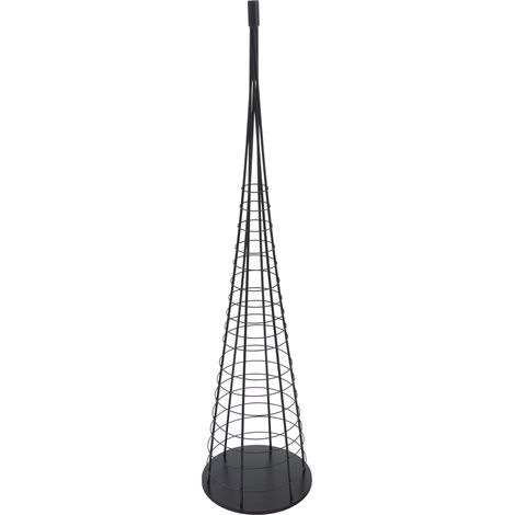 [NON UTILIZZATO] Albero di Natale HHG-470, decorativo, decorazioni natalizie, albero di Natale da decorare, metallo 160cm,, nero