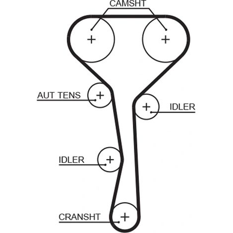 Kit de courroie crantée Gates K045507XS RENAULT 130C12131R 130C16503R 7701472292