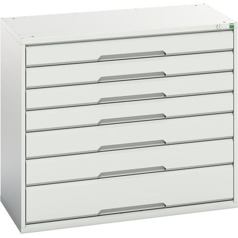 Bott 16925229.16 Verso 7 Drawer Cabinet 1050 x 900mm Light Grey BOT169252296