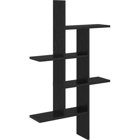Wandregal Schwarze Eiche 61 x 15 x 102 cm Holzwerkstoff vidaXL (1/5)