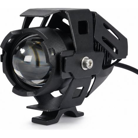 Proyector Auxiliar Bi-LED para Coche y Moto, Luz de Cruce Amarilla y Luz de Carretera Blanca (1/5)