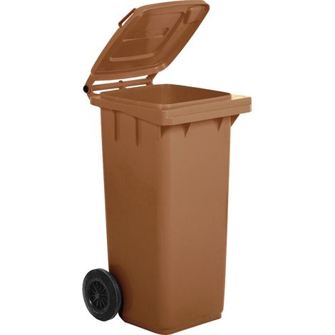 PATTUMIERA 120 L C/RUOTE MARRONE MP- 1,0 pz