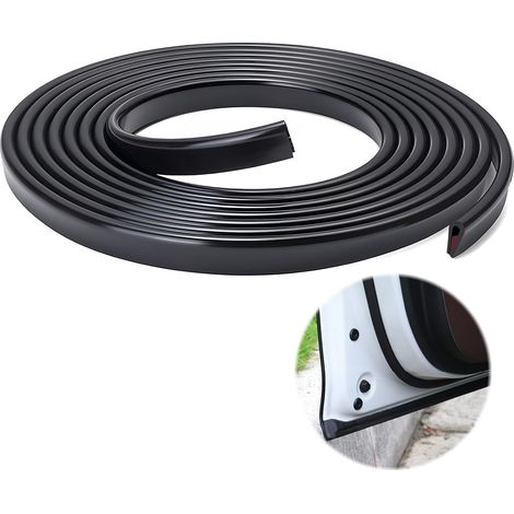 Protection Bord de Porte de Voiture 16FT/5M, Butoir Anti-Eraflures en Caoutchouc, Installation Facile, Universel pour Voitures et SUVs, Résistant aux (1/5)