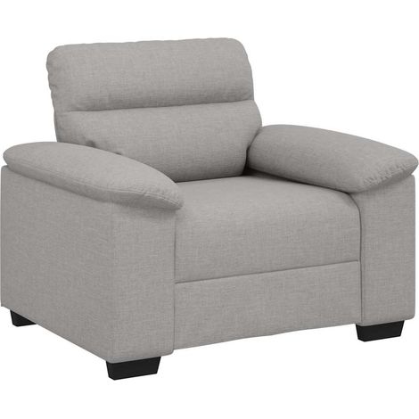 Maison Exclusive - Divano Sedia Grigio Nuvola 100x81x84 cm in Tessuto