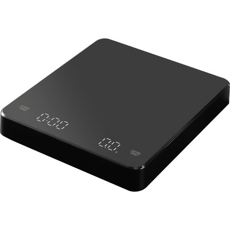 Balance à café numérique avec minuterie Écran LED Balance à expresso Batterie intégrée 3 kg Max. Pesant 0,1 g Mesures de haute précision en oz/ml/g Balance de cuisine pour verser et égoutter le café (1/5)