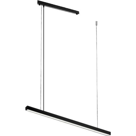 Suspension linéaire 90 cm noire LED 18W 3000K Shilo (1/3)