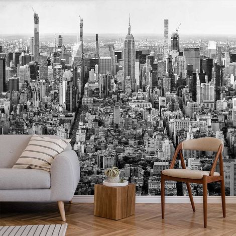 Papier peint vue sur New York n&b papier peint (1/5)