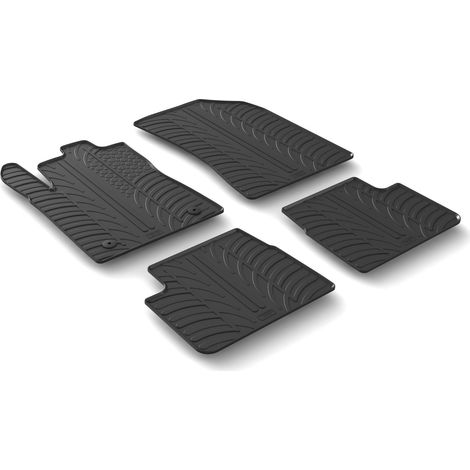 Set tappeti su misura in gomma - compatibile per Citroen C3 (11/1606/24) manuale