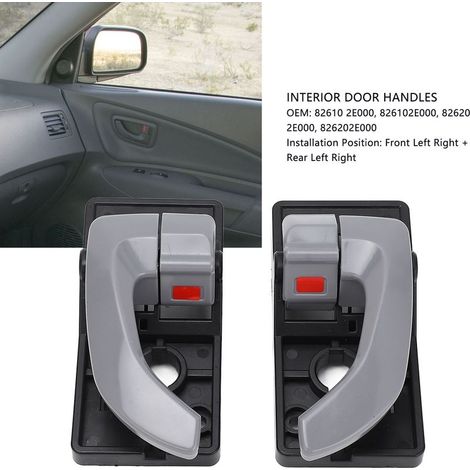 Poignée de Porte Intérieure ABS Compatible Hyundai Tucson JM 2005-2009 (1/5)