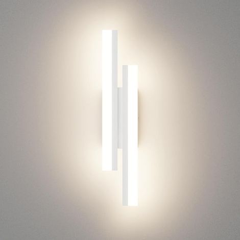 Applique Murale Interieur 40cm, 12W 850LM Lampe Murale LED Mordern, Appliques Interieur Décoratif, Luminaire mural pour Chambre Salon Couloir Escalier, Blanc Naturel 4000K, Blanc (1/5)