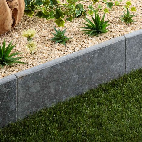 Bordure de jardin Pierre d'Egypte Grise 60x30x3 cm (à l'unité) - RO'MA NATURE