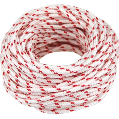 Corde de démarrage, 10 m, 3,5 mm, pour tondeuse à gazon, corde de démarreur à retour, compatible avec les tronçonneuses, tondeuses à gazon, tondeuses à (1/5)