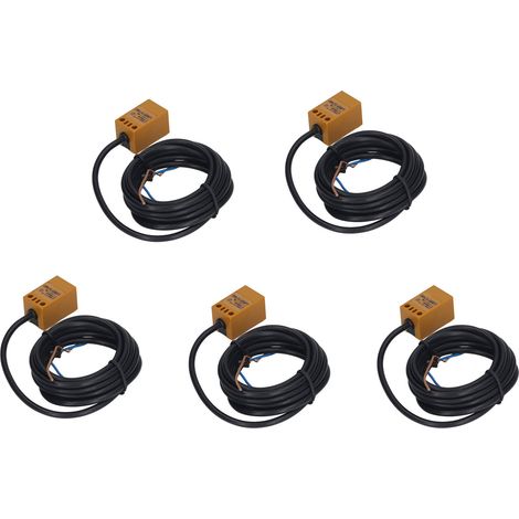 5-teiliger NPN-Näherungsschalter, normalerweise geschlossen, Schutzart IP65, 28 Hz Frequenz, 90–250 V AC induktiver Sensor, 100 mA (1/5)