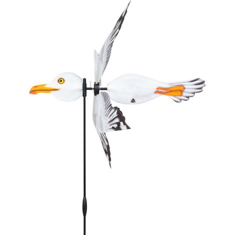 Element décoratif de jardin hq-invento breezy wings seagull mécanisme breveté polyester