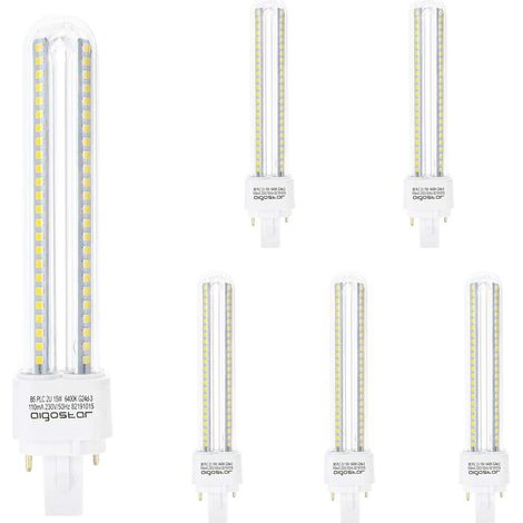 Lampadina Led G24d-3 (2 pin) PL-C 15W Bianco freddo 6400K Aigostar (1/5)