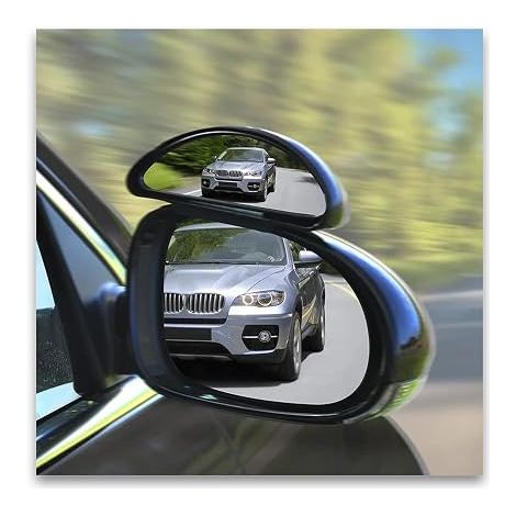 Miroir de véhicule Rectangulaire Blind spot mirror fixed model Ajustement universel : Montage sur appui-tête, Support de visière de voiture, Montage pare-brise (1/5)