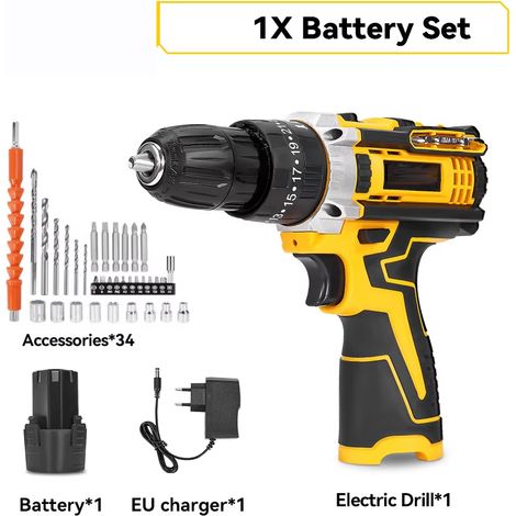 Outil 3 en 1 – Perceuse/visseuse/choc – 25+3 vitesses – Makita – Modèle 3 (1/5)