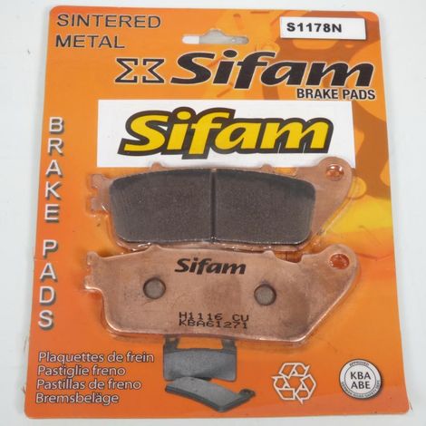 Plaquette de frein Sifam pour Moto Honda 1200 Vfr F Tcs 2012 à (1/4)