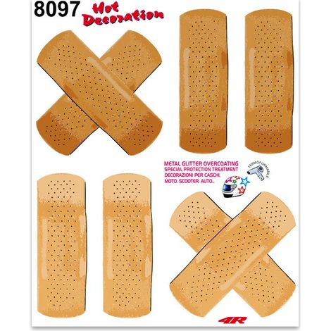 Adesivi Stickers Medi Cerotti 13,5 x 16 cm (1/4)