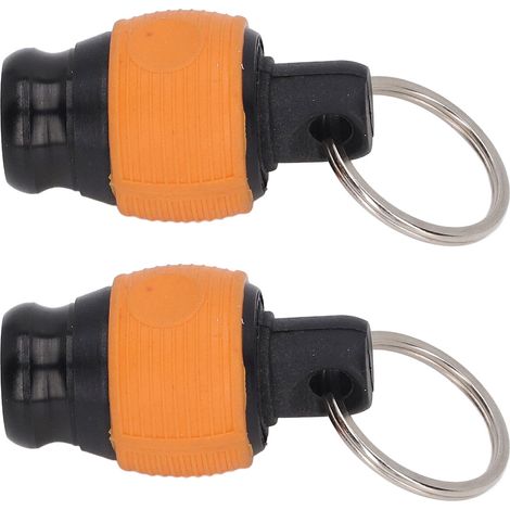 Porte-embouts magnétique 2 pièces, fixation rapide, durable, pour tournevis 1/4 pouce, étui jaune vif (1/5)