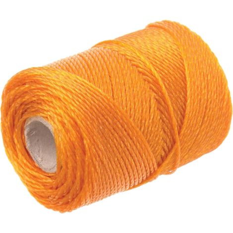 Corde de brique en polyéthylène robuste Orange 250 m Résistance à la rupture 27 kg